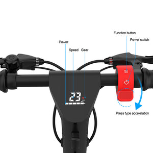 Smart LED display of Teewing X9 electric kick scooter