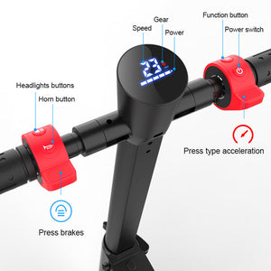 LED display of teewing x6 electric scooter