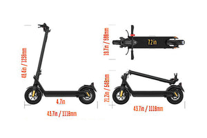 Geometry of Teewing X9 electric scooter
